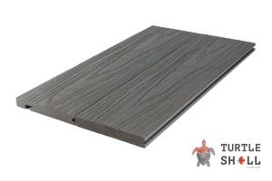 Завершающая доска Turtle Shell Bullnose, Scottish Slatewood, Co-Extrusion — Black Deck