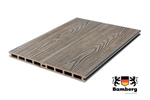 Террасная доска Bamberg Square 3D Natural, Lebanese Cedar — Black Deck